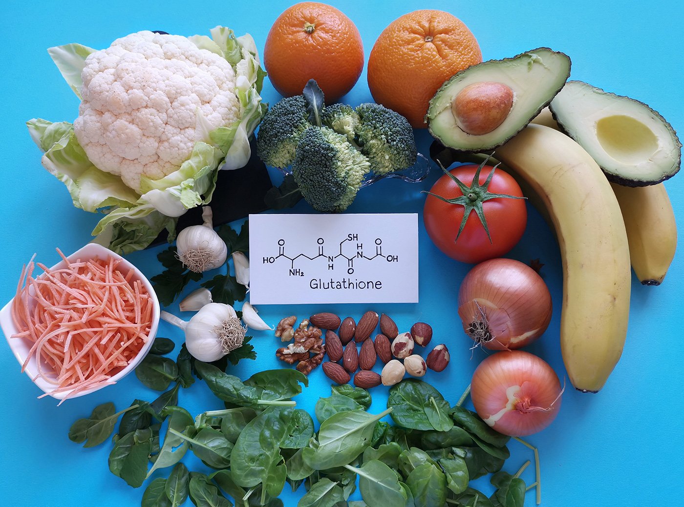 A representational image of a glutathione-rich diet
